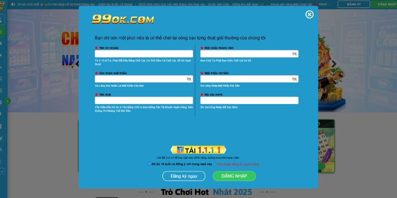 99OK yoohoo.in ⭐️ Trang Chủ 99OK.COM Giải Trí Chính Thức 2026 30 Cách Đăng Ký và Đăng Nhập Tài Khoản 99OK